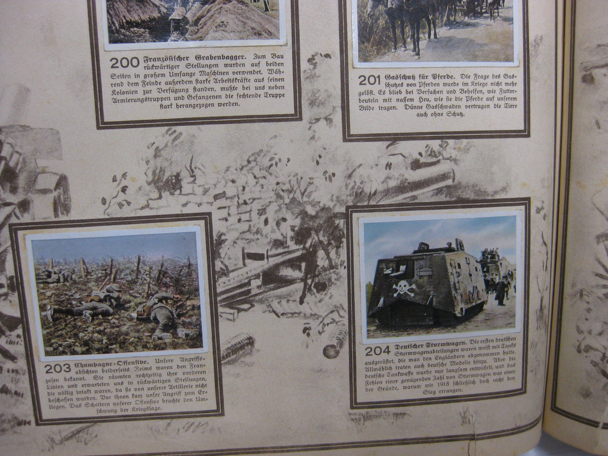 Sammelbilderalbum Der Weltkrieg 1914 - 1918