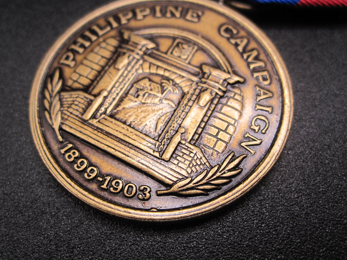 H.W.  - -    Philippine Campaign Medal 1899-1903   -NAVY-