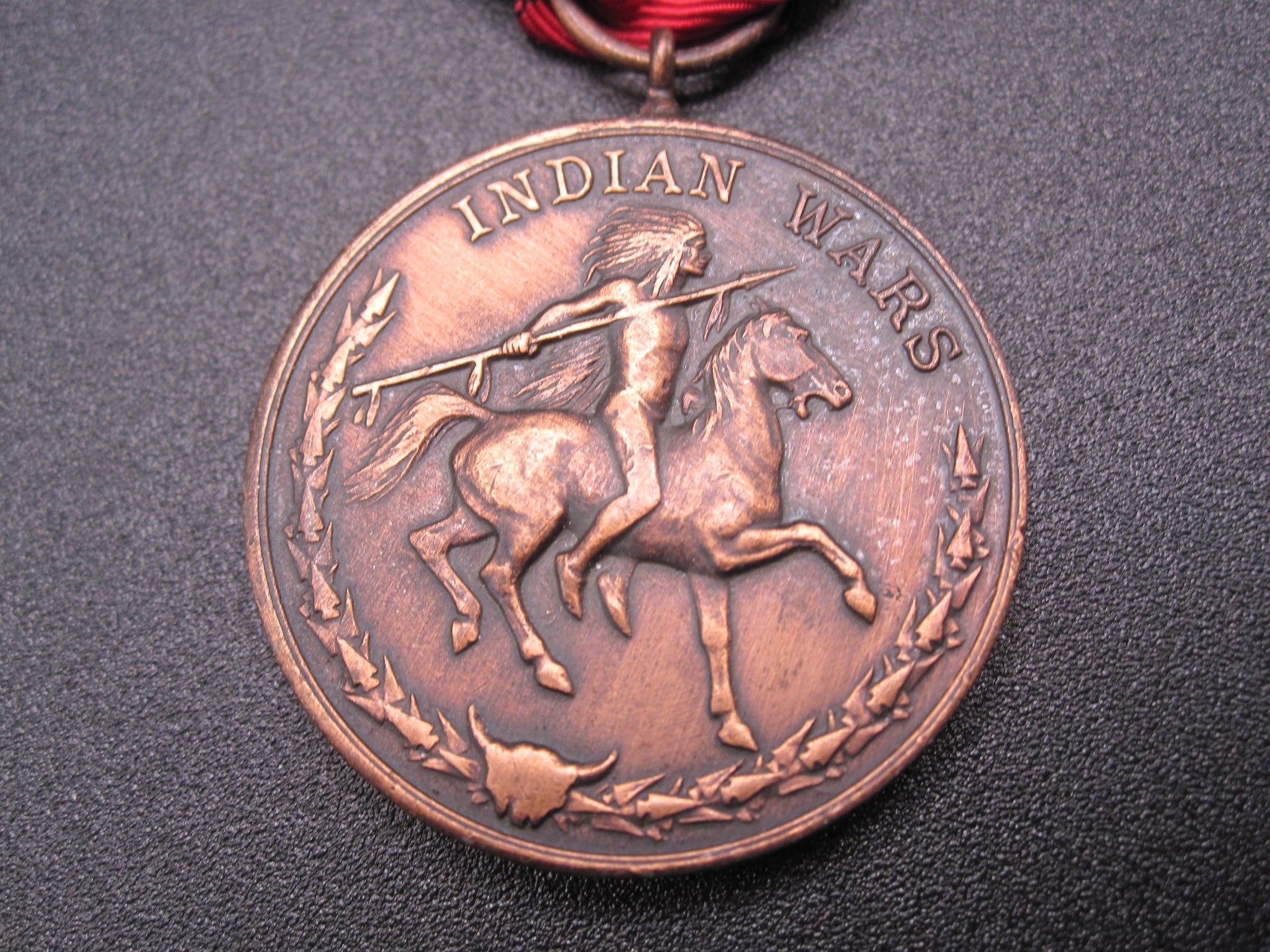 H.W.  - -   Indian Wars Medal 1865 - 1891