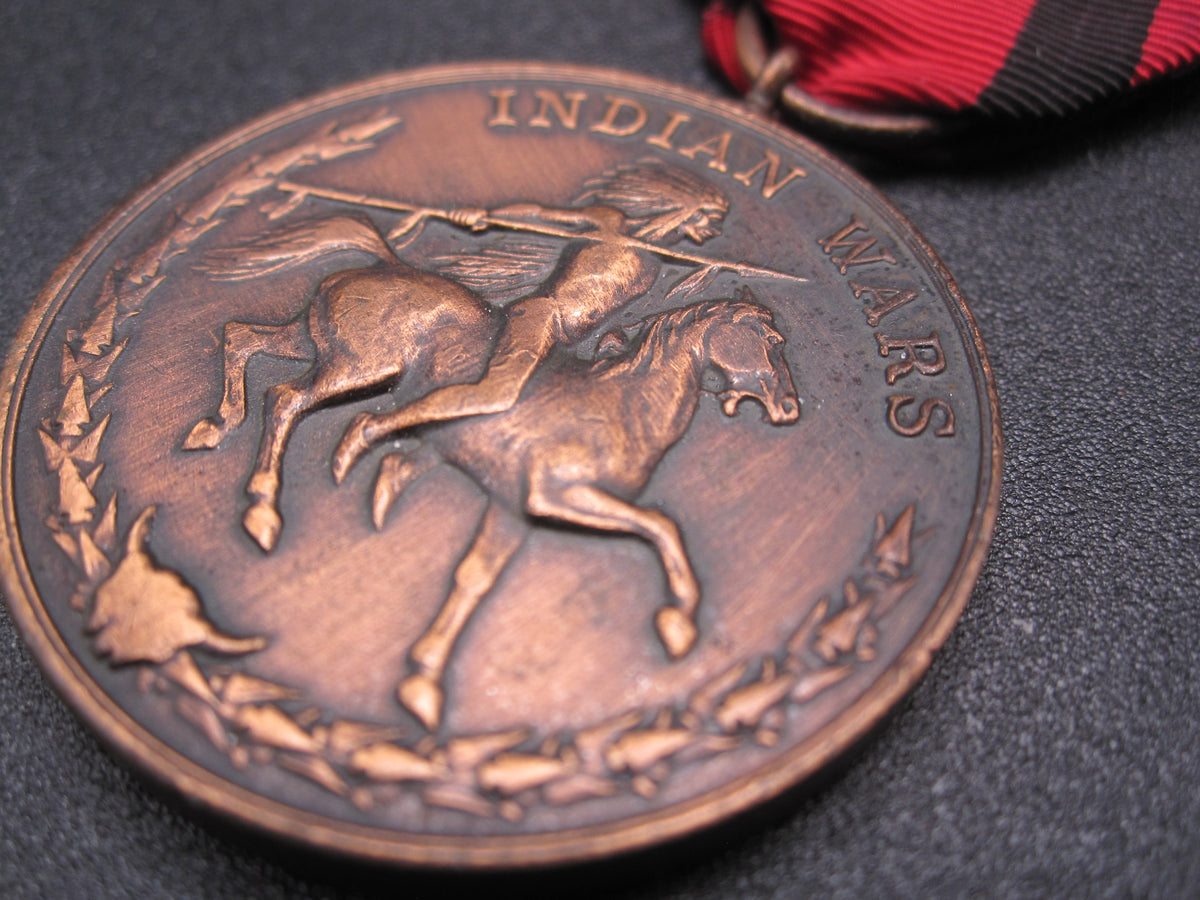 H.W.  - -   Indian Wars Medal 1865 - 1891