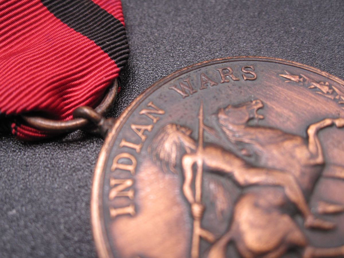 H.W.  - -   Indian Wars Medal 1865 - 1891