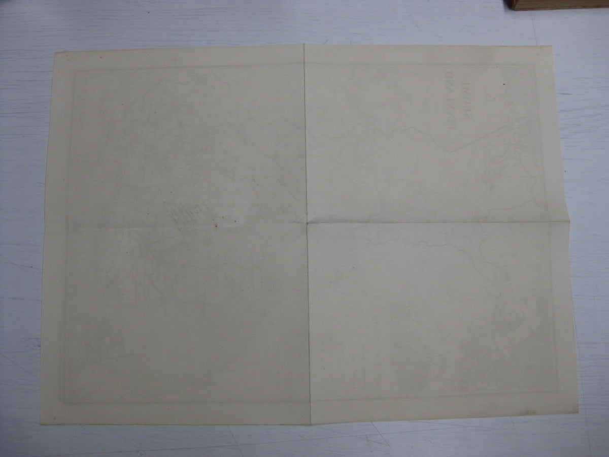 Kriegskarte Landkarte Suomi Finnland 1939