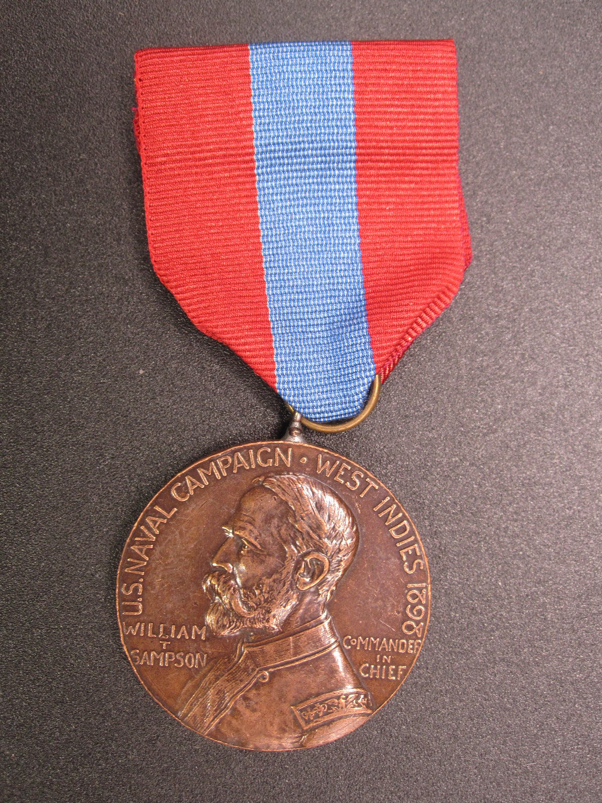 H.W.  - -     West Indies Naval Campaign Medal 1898