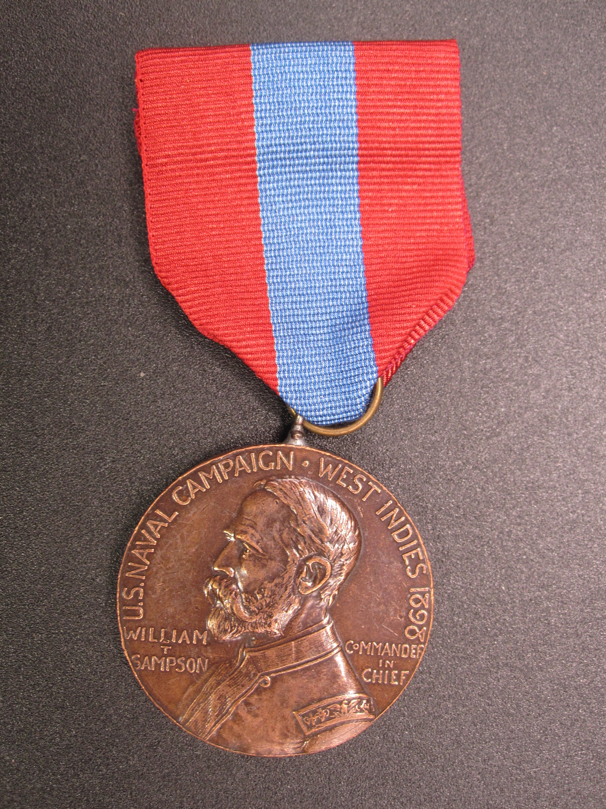 H.W.  - -     West Indies Naval Campaign Medal 1898