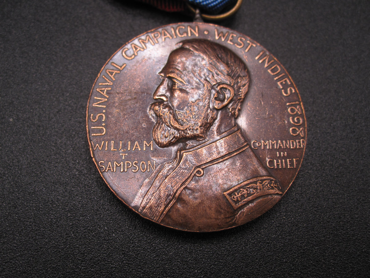 H.W.  - -     West Indies Naval Campaign Medal 1898