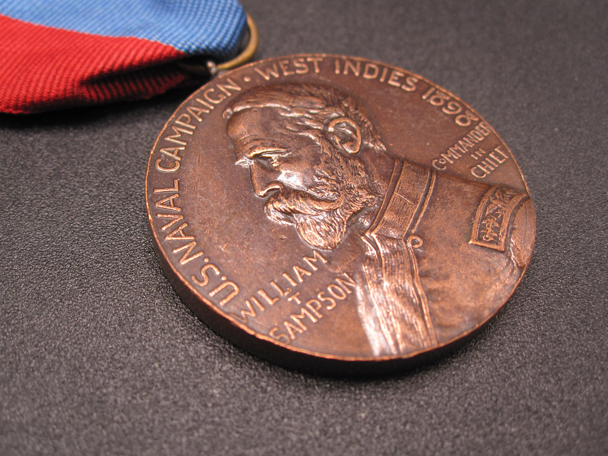 H.W.  - -     West Indies Naval Campaign Medal 1898