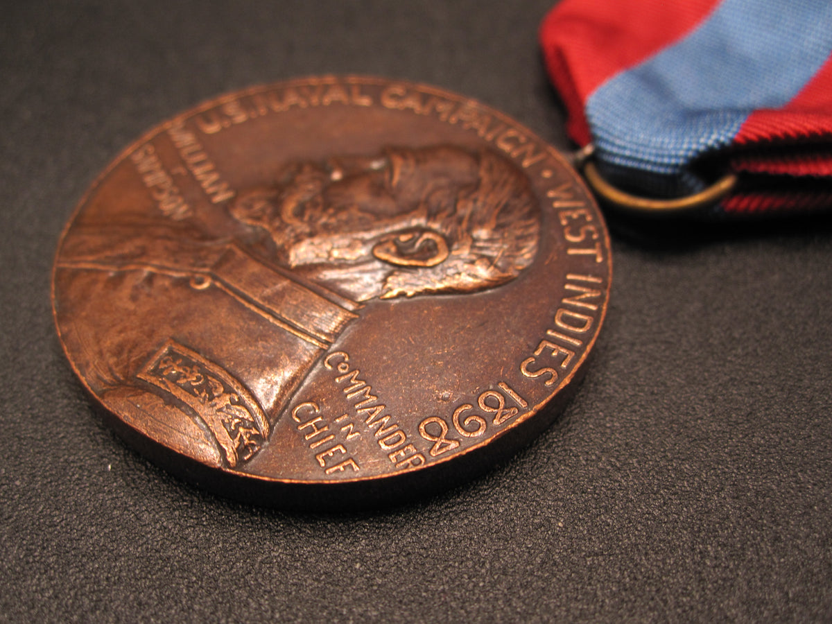 H.W.  - -     West Indies Naval Campaign Medal 1898
