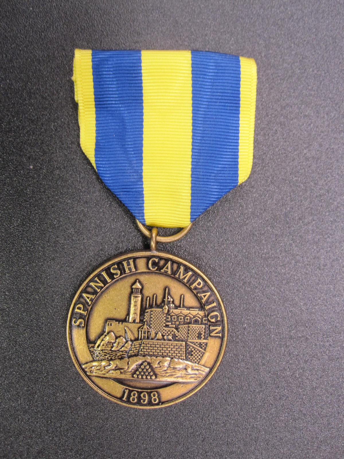 H.W.  - -    Spanish Campaign Medal 1898  -NAVY-