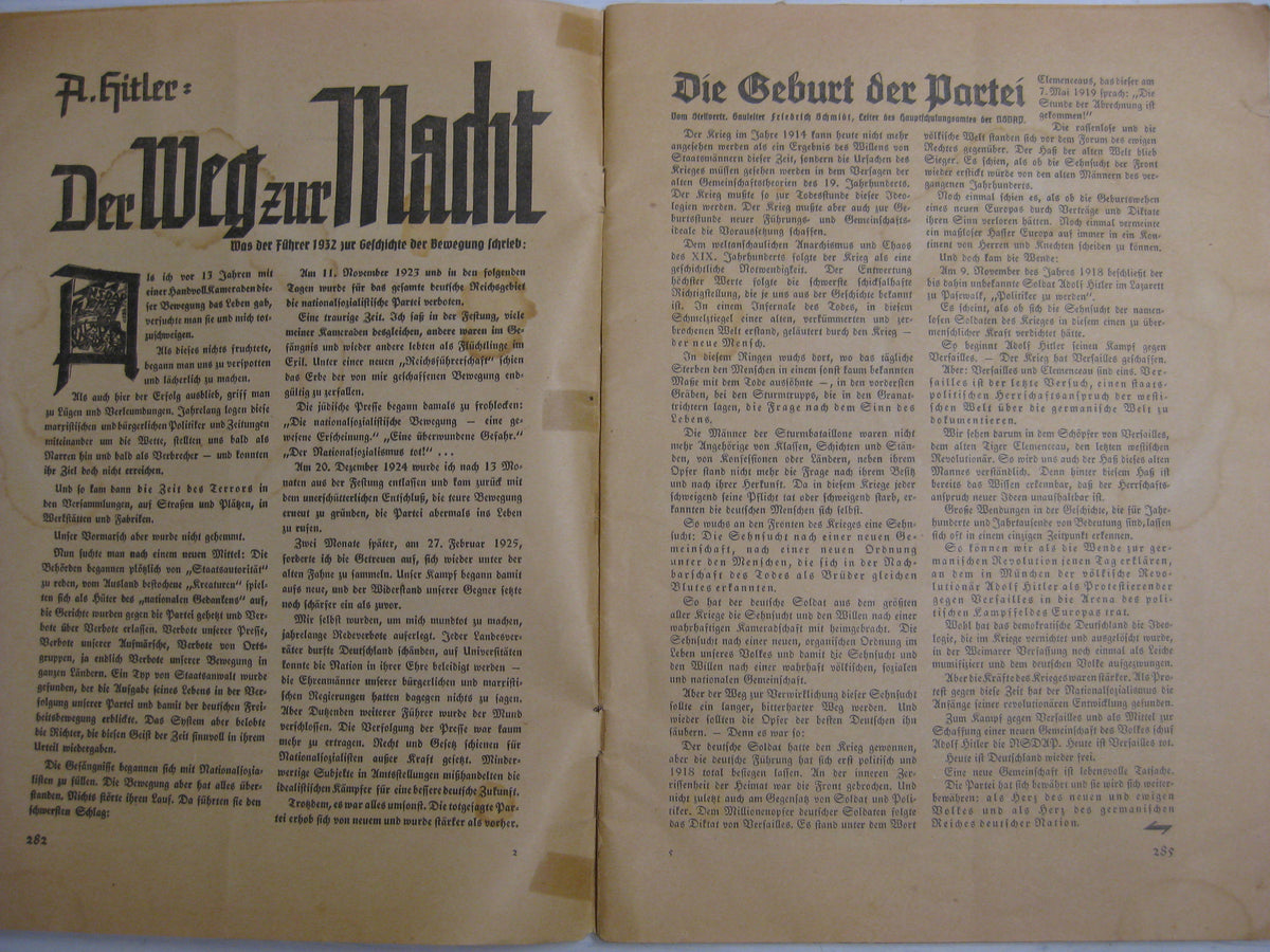 Buch Heft Der Schulungsbrief 1938