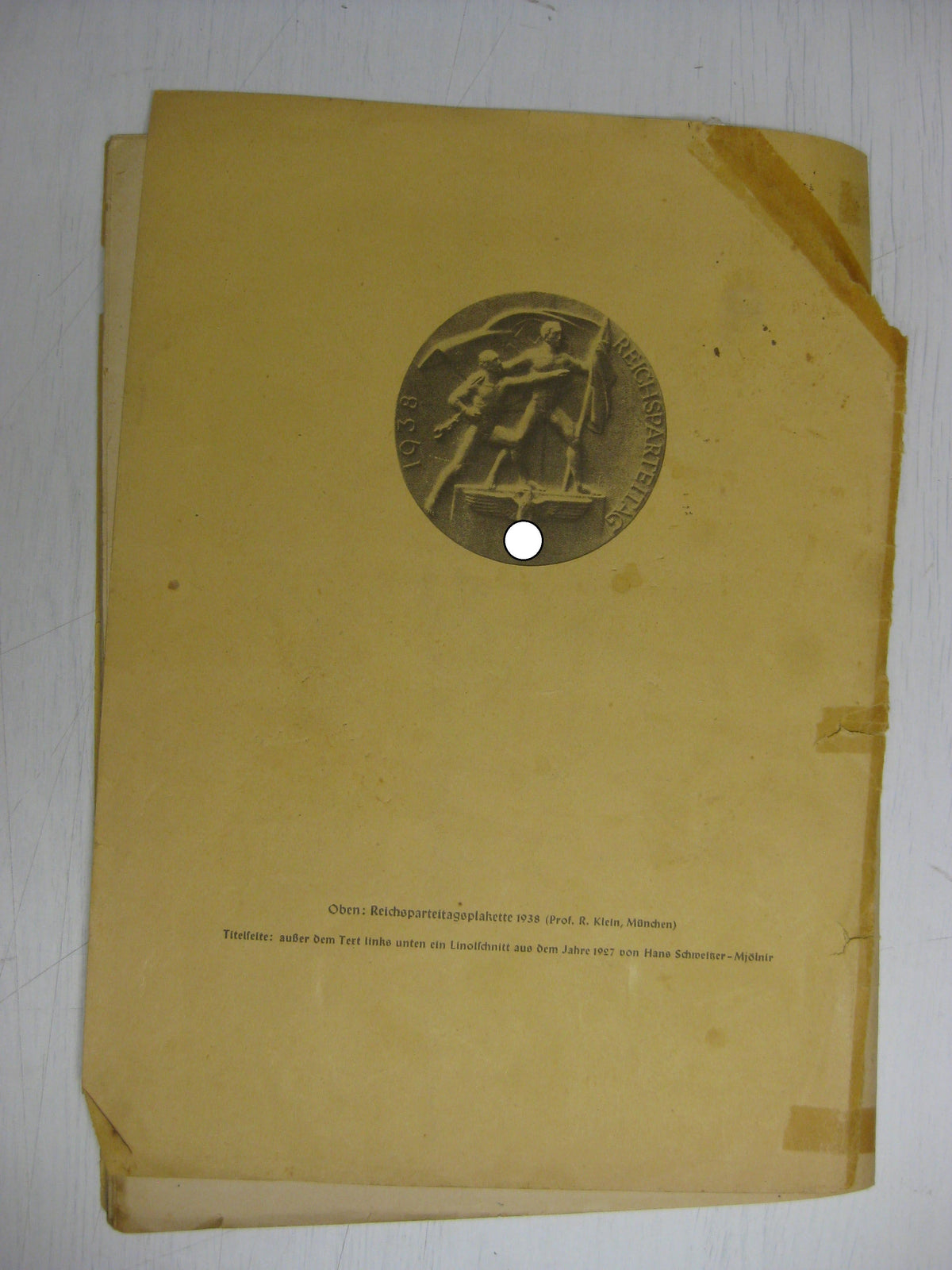 Buch Heft Der Schulungsbrief 1938