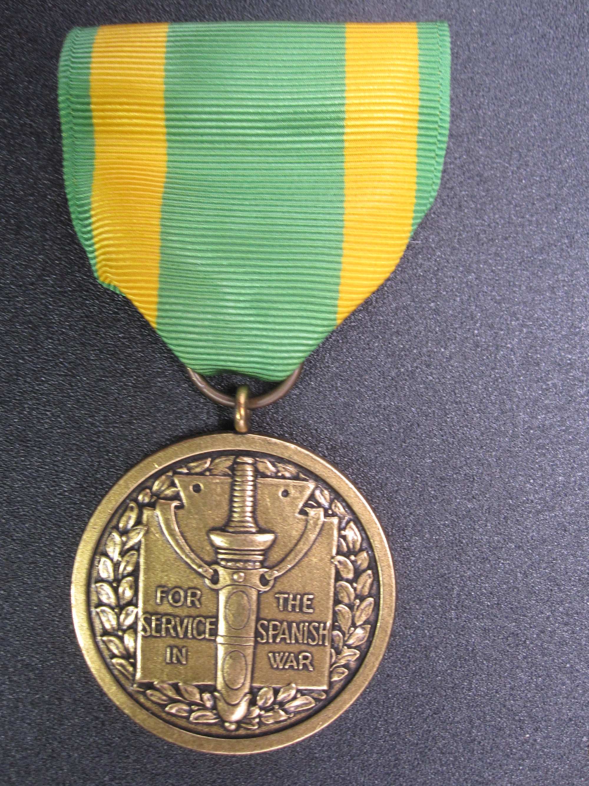 H.W.  - -    Spanish War Service Medal 1898 -ARMY-