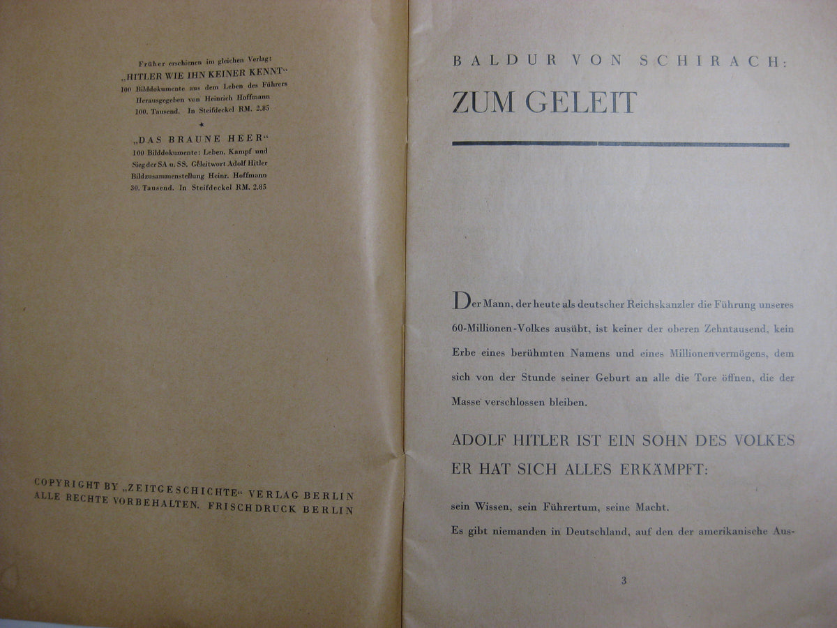 Buch Heft Der Triumph des Willens / Heinrich Hoffmann