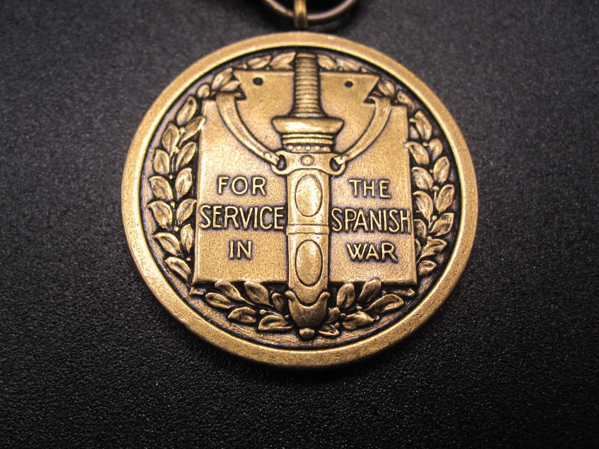 H.W.  - -    Spanish War Service Medal 1898 -ARMY-