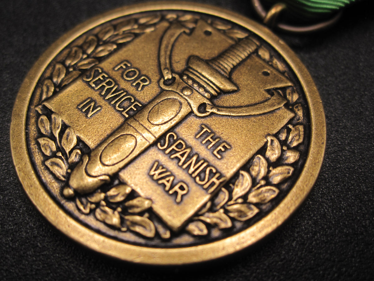 H.W.  - -    Spanish War Service Medal 1898 -ARMY-