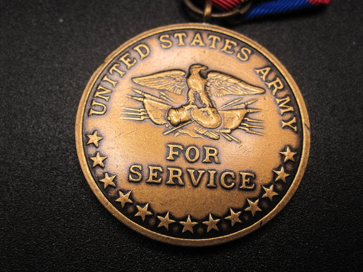 H.W.  - -    Puerto Rico Occupation Medal 1898 -ARMY-