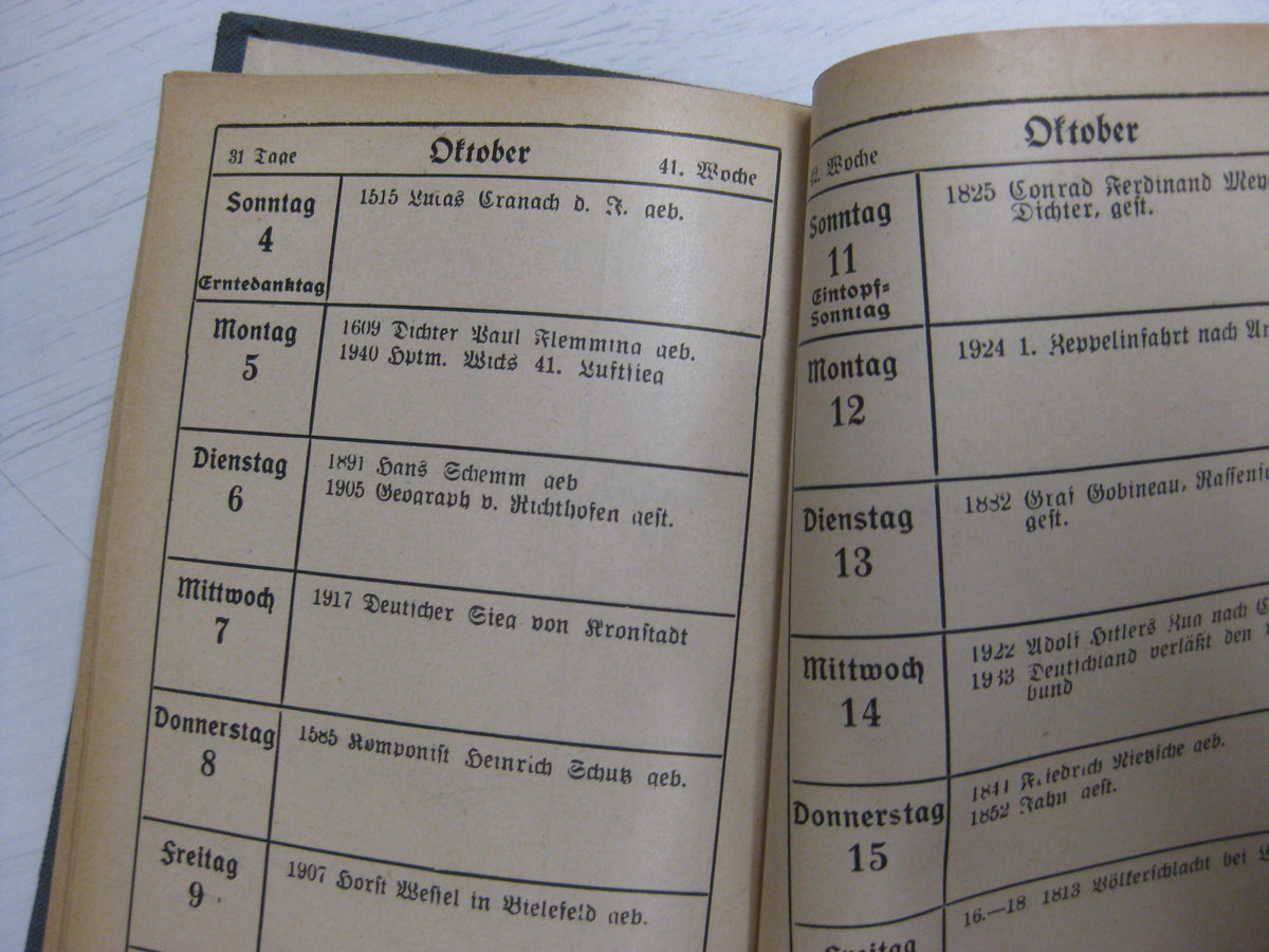 Buch Deutscher Luftwaffenkalender 1942