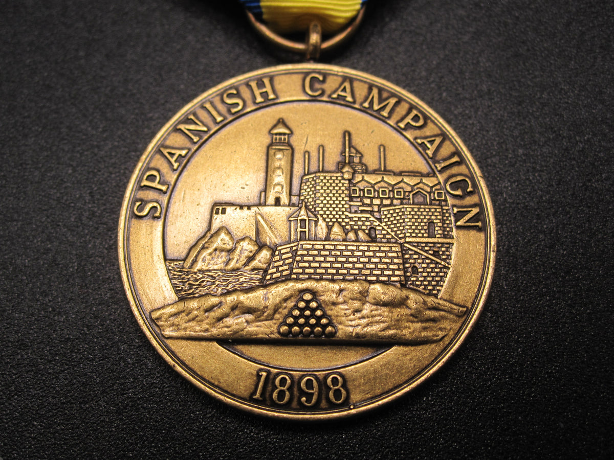 H.W.  - -    Spanish Campaign Medal 1898  -Marine Corps-