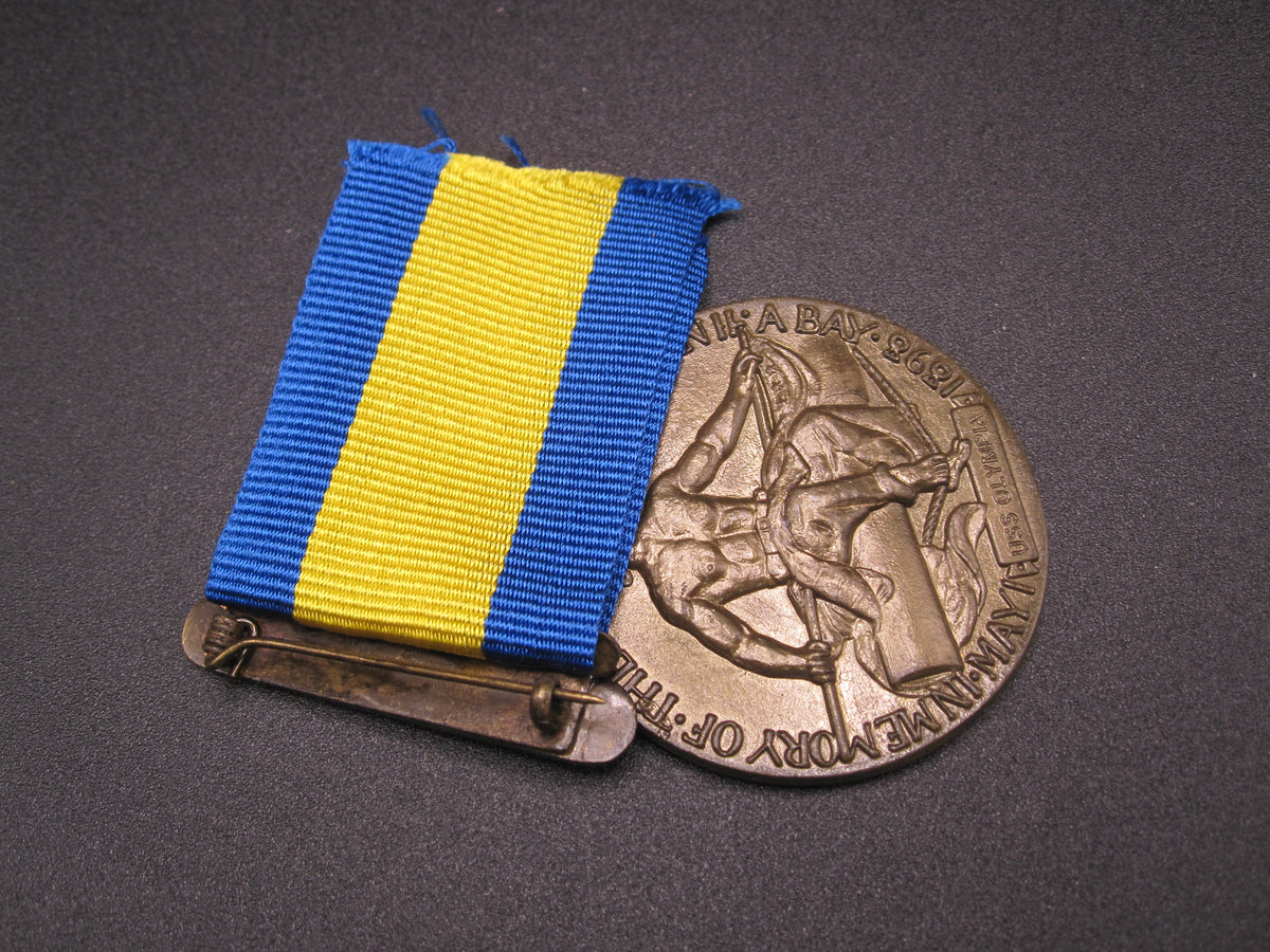 H.W.  - -    Dewey Battle of Manila Bay Medal / USS OLYMPIA
