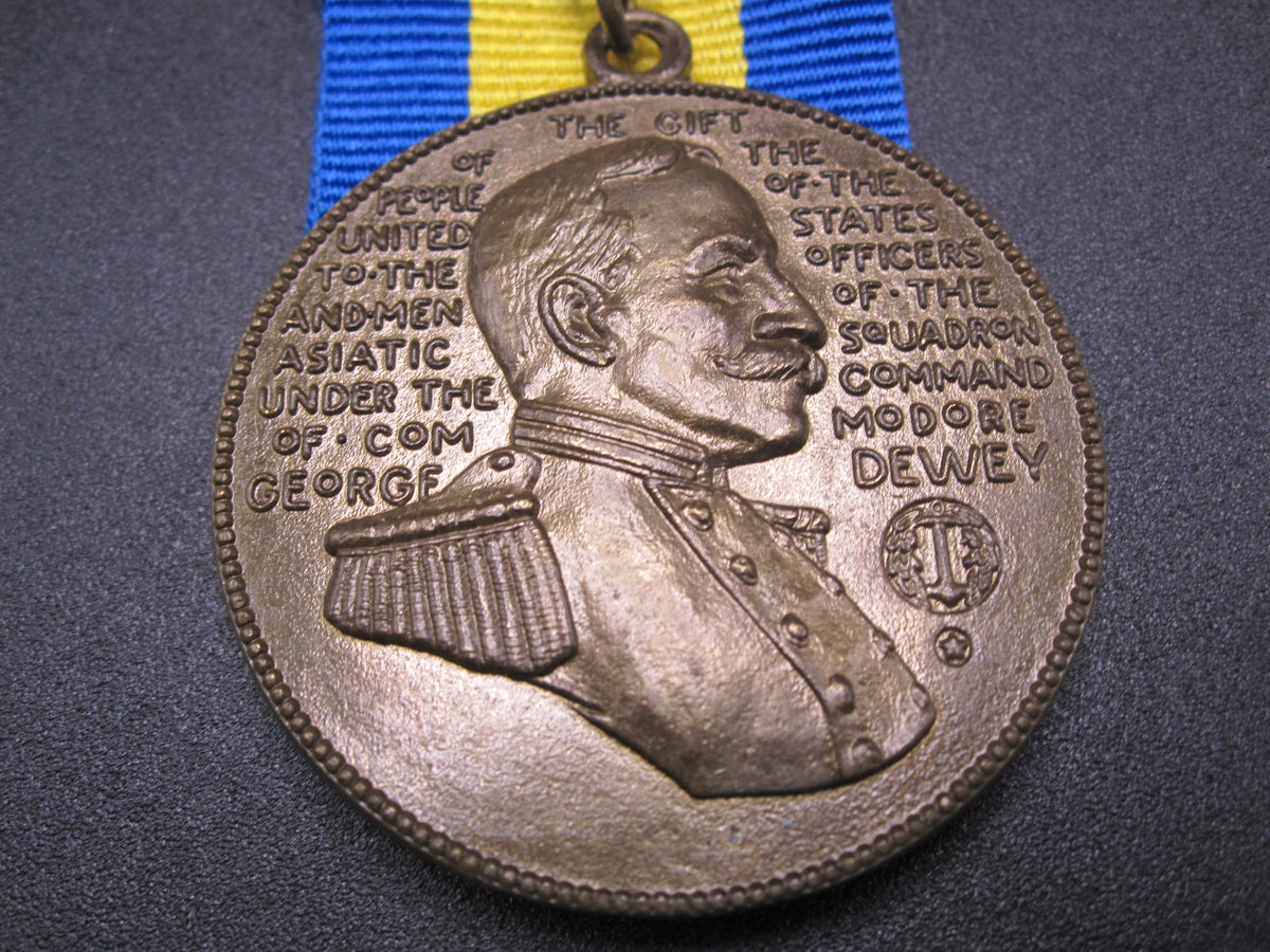 H.W.  - -    Dewey Battle of Manila Bay Medal / USS OLYMPIA
