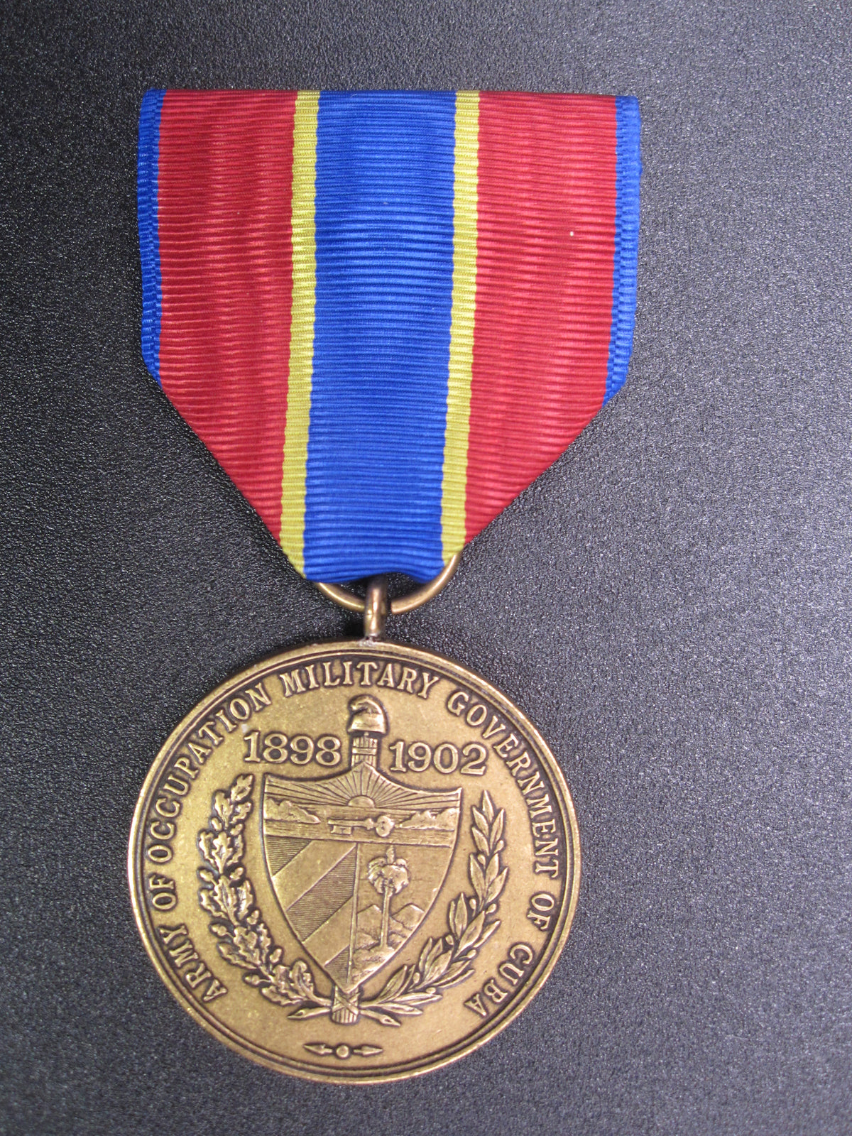 H.W.  - -    Cuban Occupation Medal 1906-1909 -ARMY-
