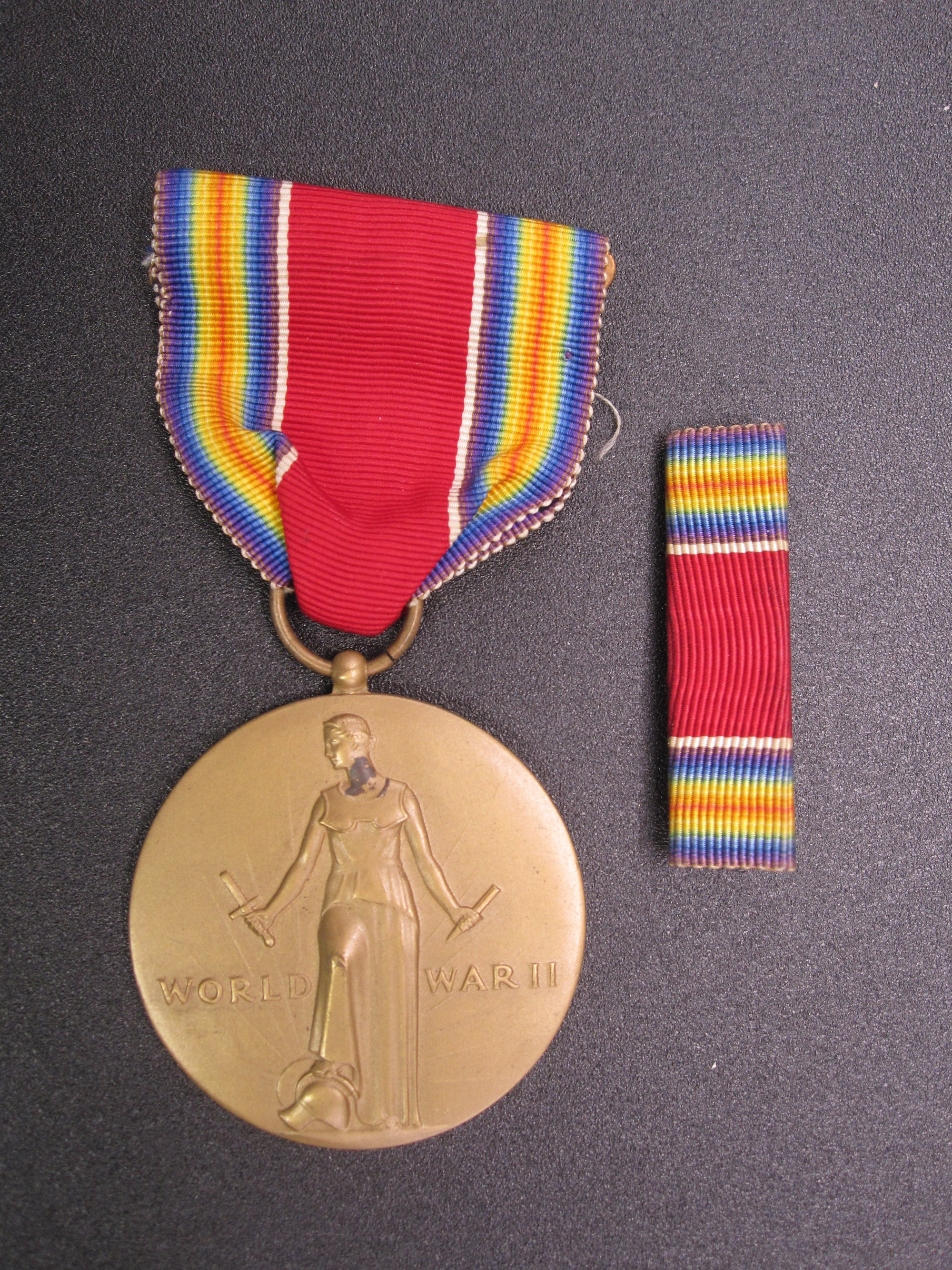 H.W.  - -    World War 2 Victory Medal 1941 - 1945