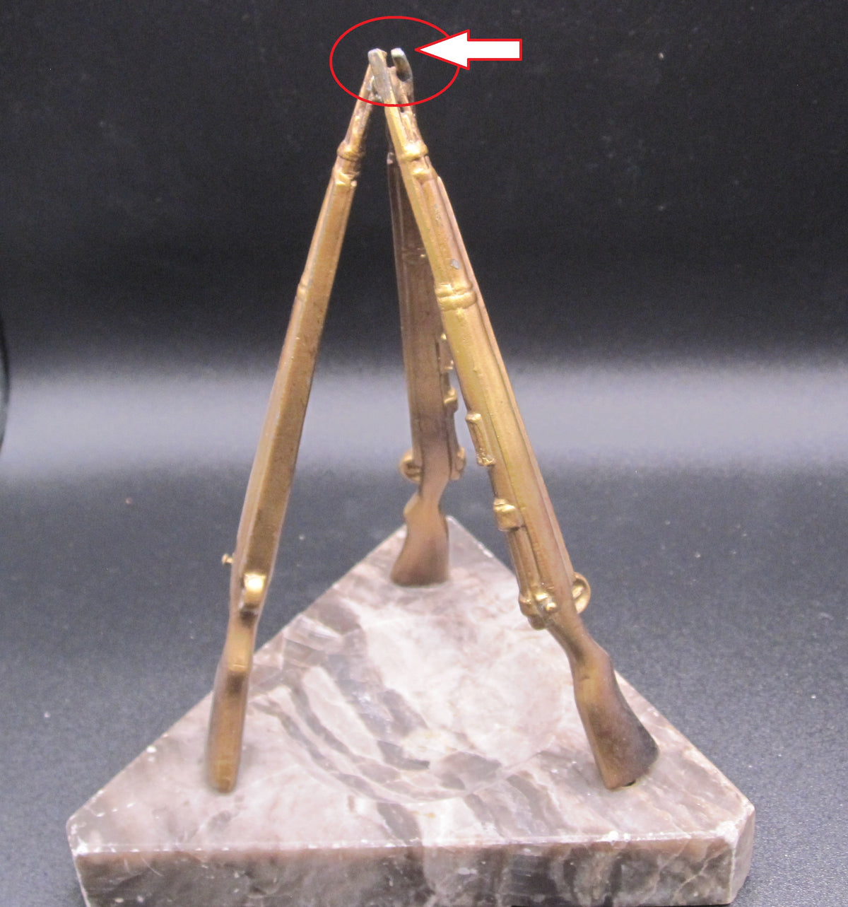 Erinnerungsstück Karabiner K98 Aschenbecher Reservistika Wehrmacht