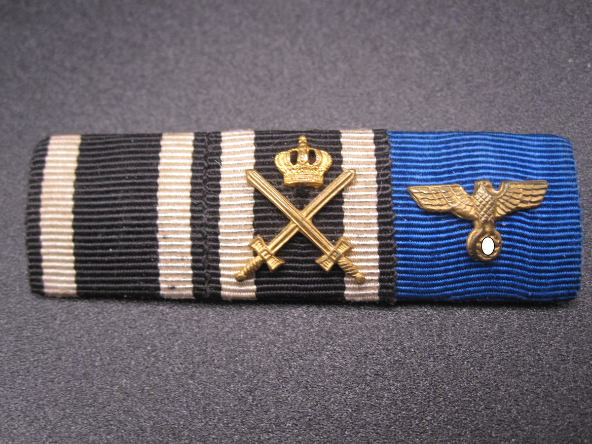 3er Feldspange / Ordensspange  Ritterkreuz Hausorden von Hohenzollern etc