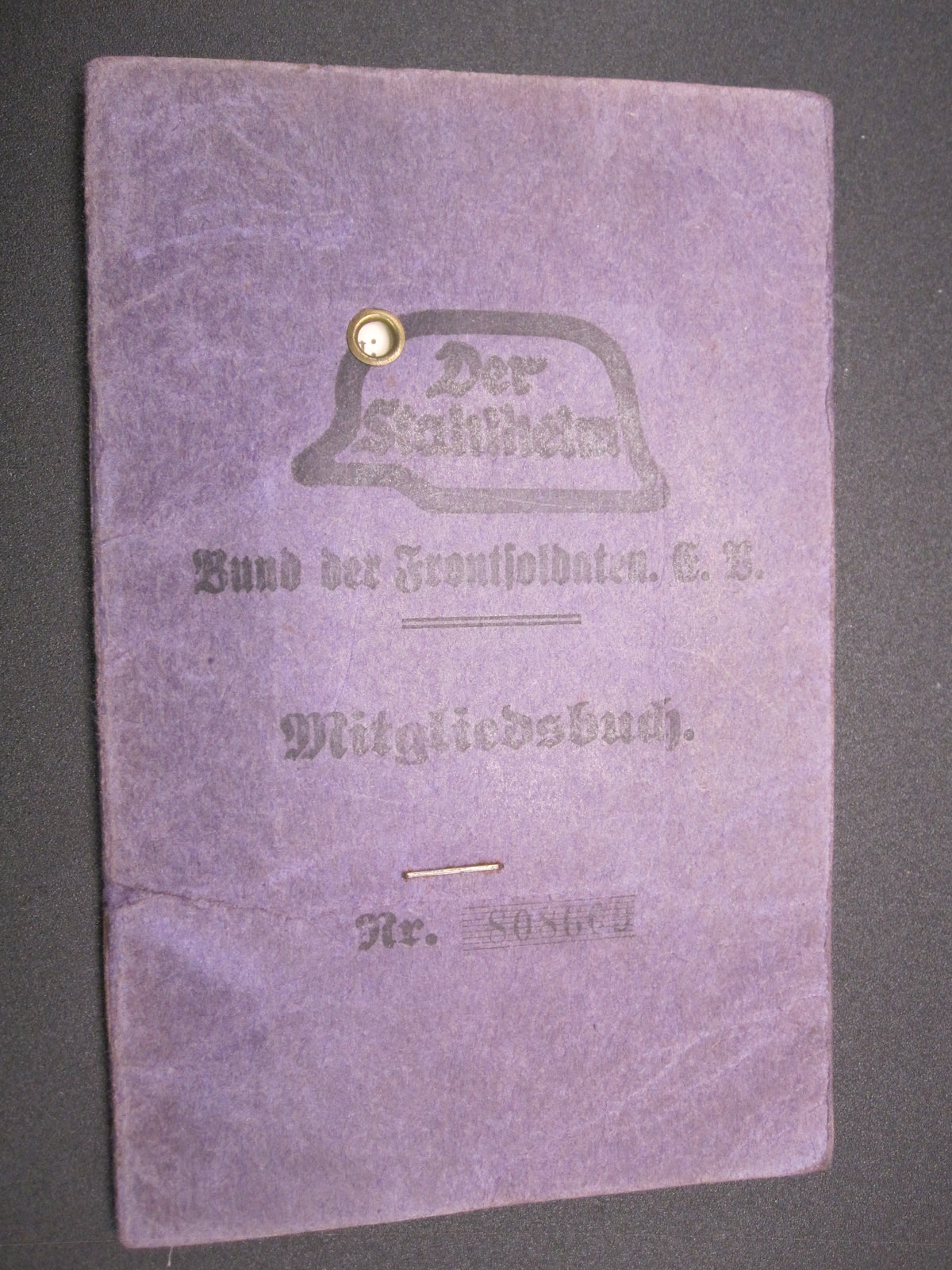 Mitgliedsbuch &amp; Personalausweis Stahlhelmbund 1931 - 1934 KÖLN
