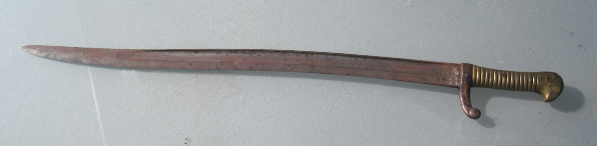 French Fascine Knife Bayonet Side Gun Yatagan Blank Weapon France Model 1842 1859 ?