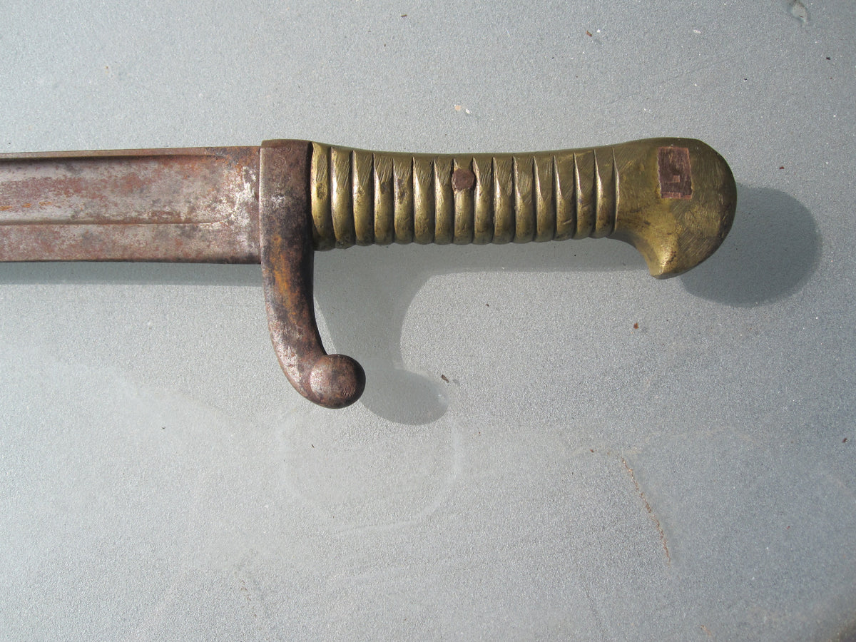 Französisches Faschinenmesser Bajonett Seitengewehr Yatagan Blankwaffe Frankreich Modell 1842 1859 ?