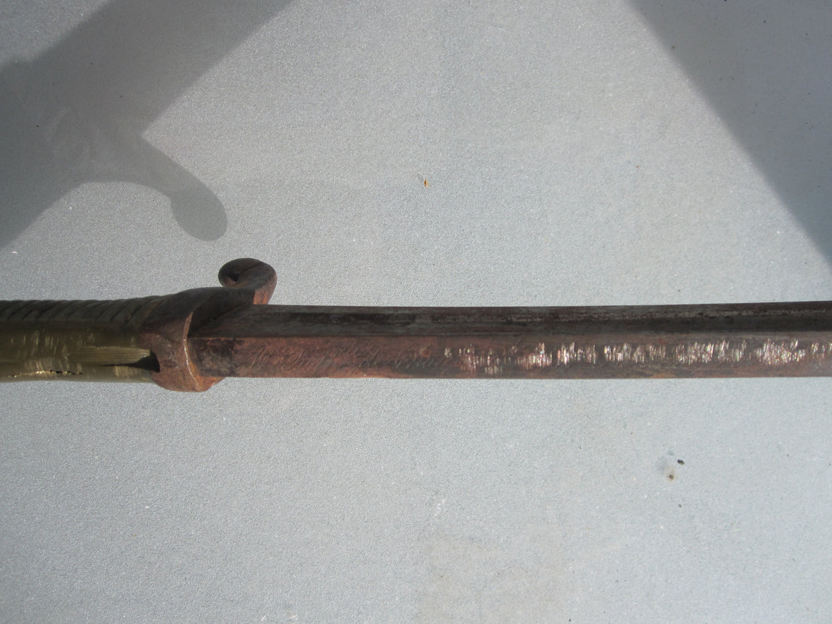 Französisches Faschinenmesser Bajonett Seitengewehr Yatagan Blankwaffe Frankreich Modell 1842 1859 ?