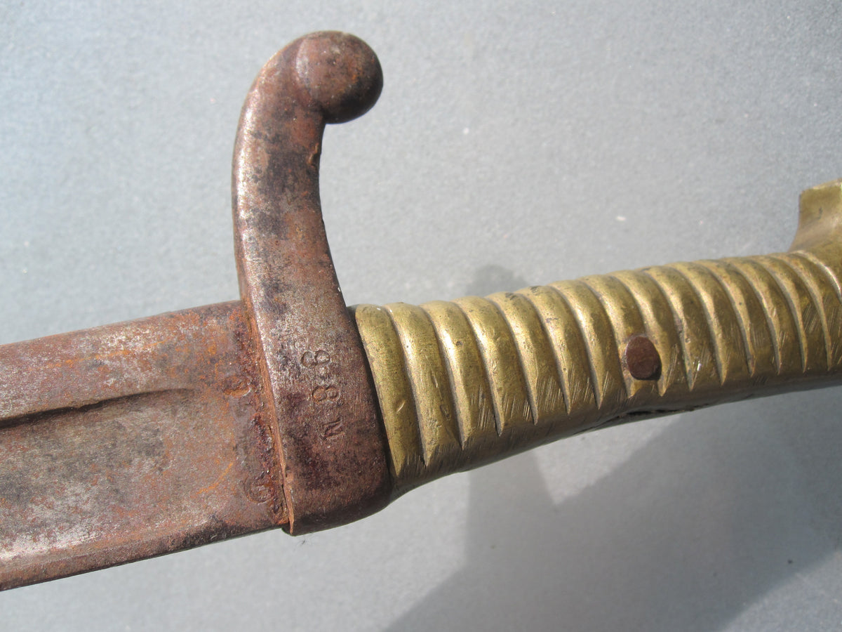 Französisches Faschinenmesser Bajonett Seitengewehr Yatagan Blankwaffe Frankreich Modell 1842 1859 ?