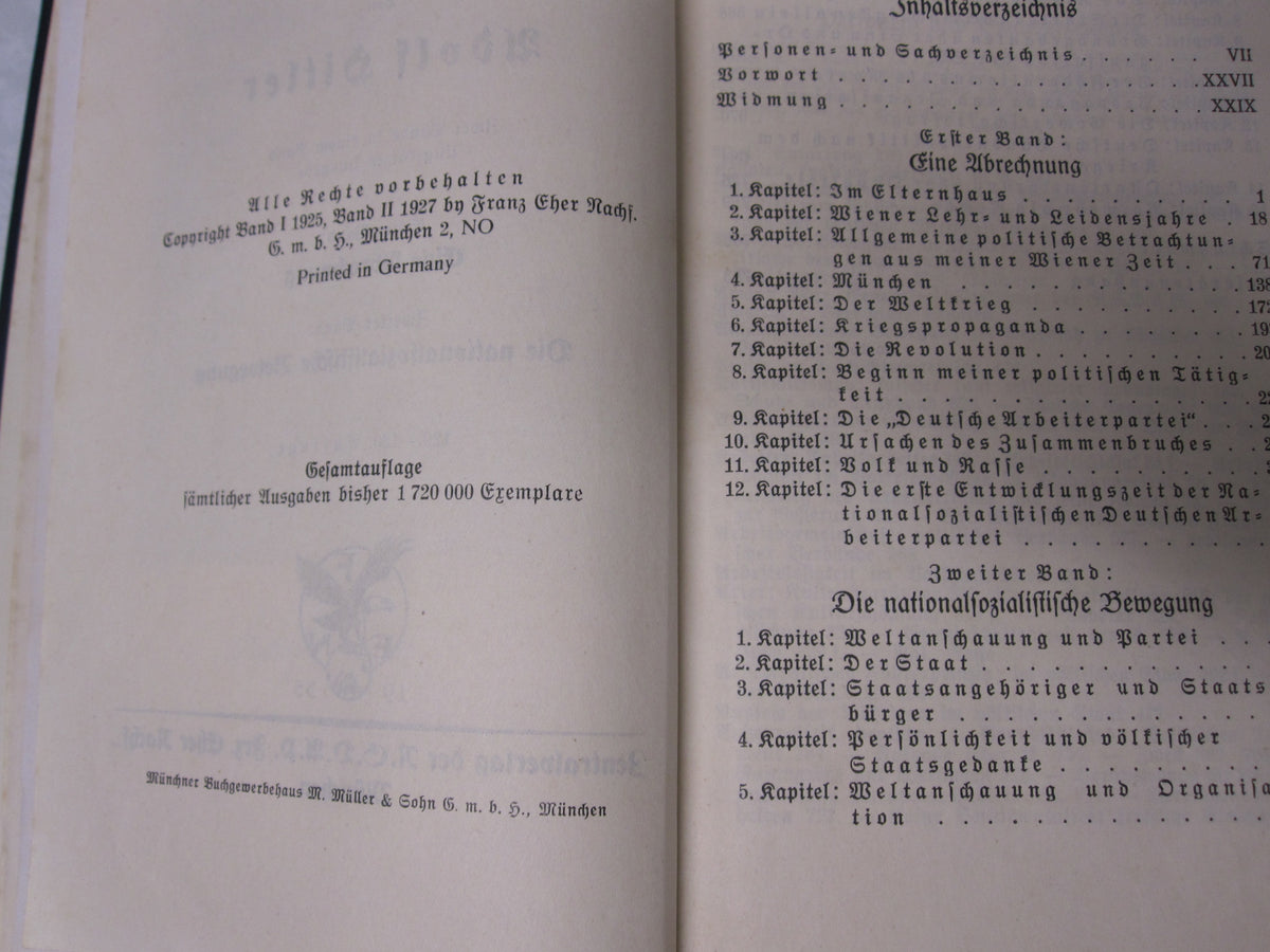 Buch Mein Kampf Volksausgabe von 1935
