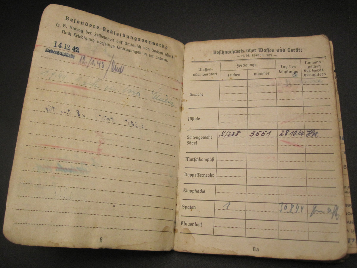 Soldbuch Pioniertruppe