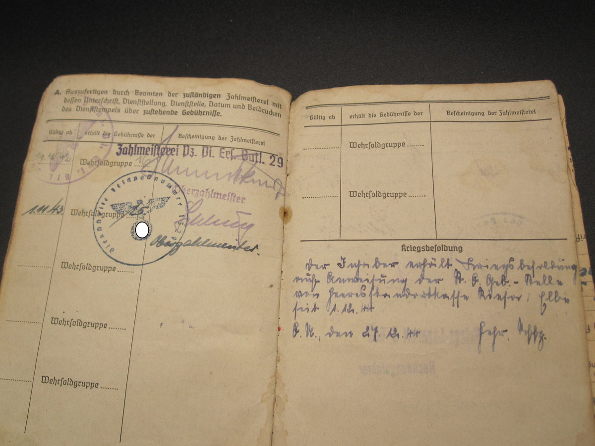 Soldbuch Pioniertruppe