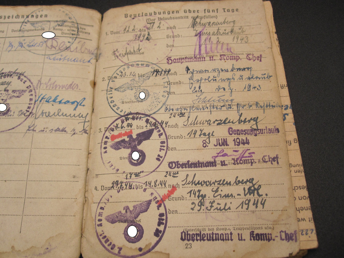 Soldbuch Pioniertruppe