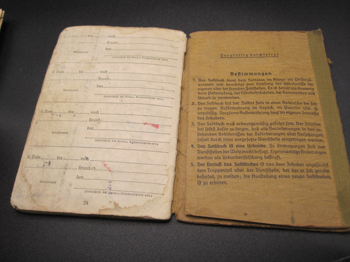 Soldbuch Pioniertruppe