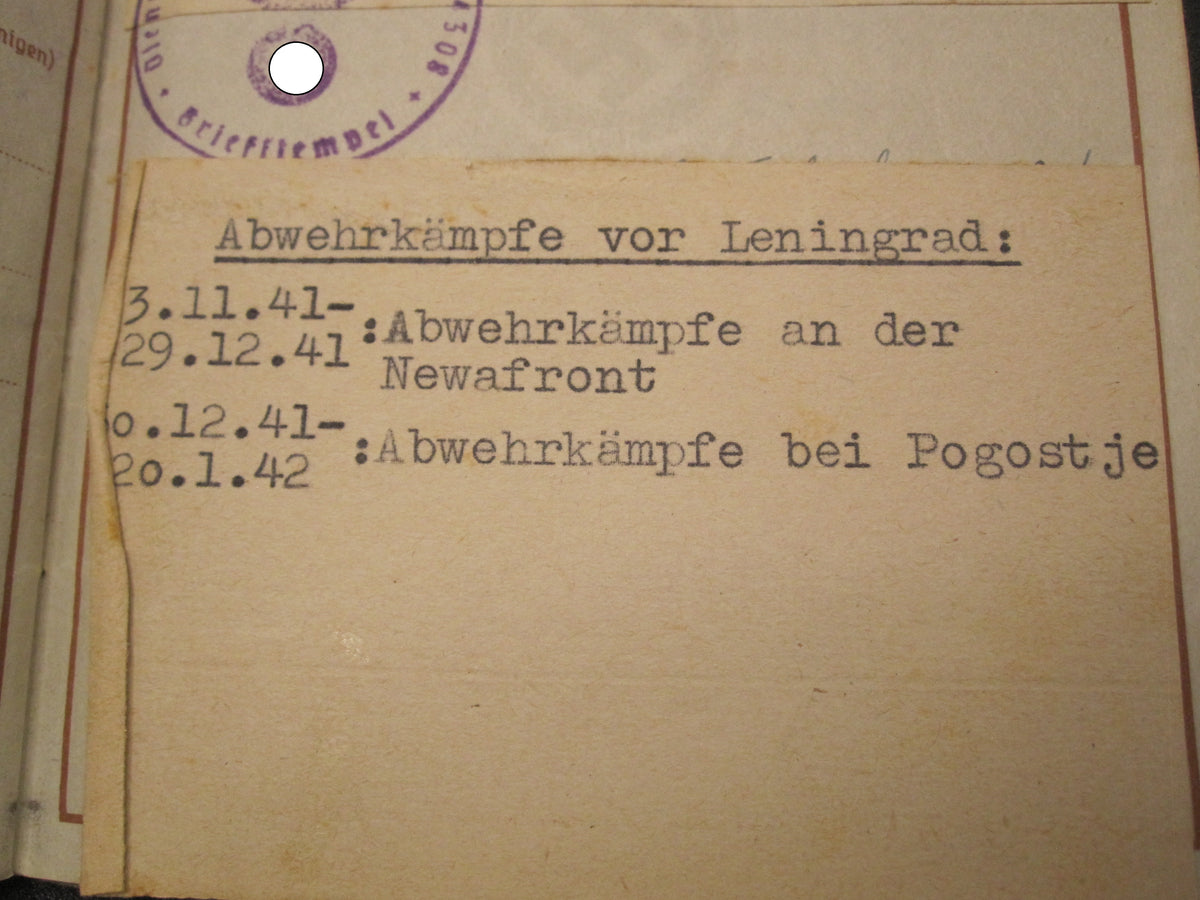 H.W.  -  -  Wehrpaß Division Feldherrnhalle