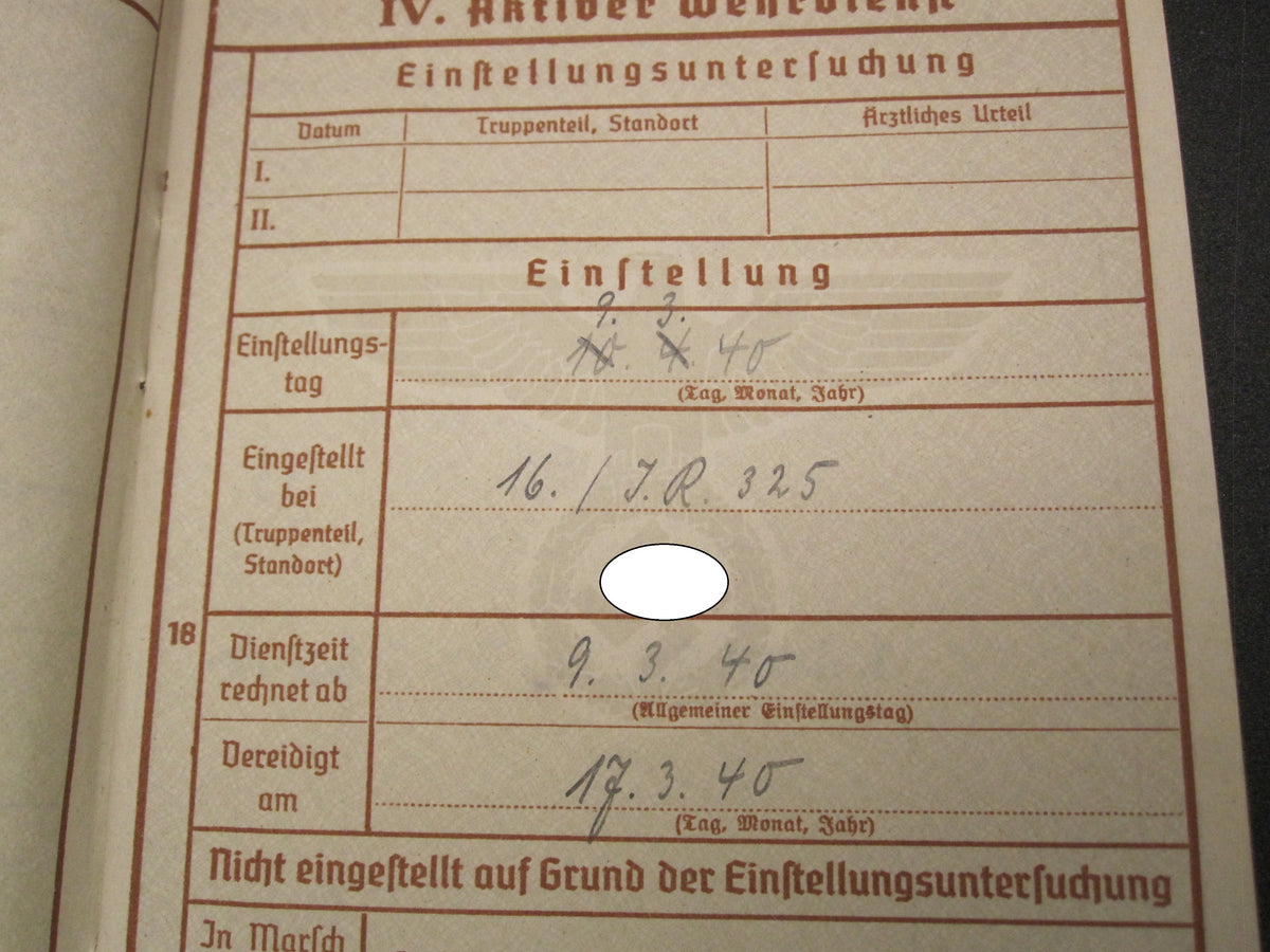 H.W.  --  - Wehrpaß Gebirgsjäger Finnland Lapplandschild