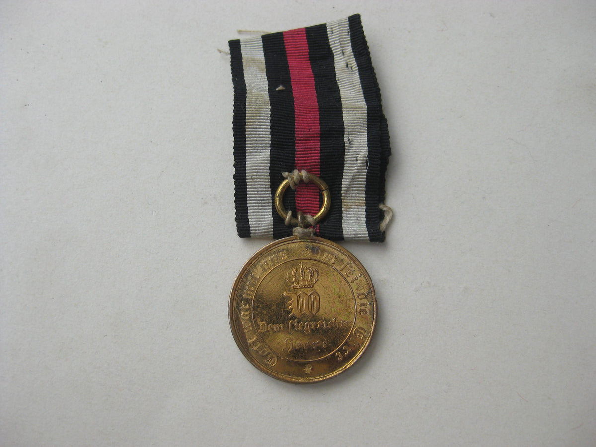 Medaille KDM Kriegsdenkmünze 1870-71 für Kämpfer / Spangenstück