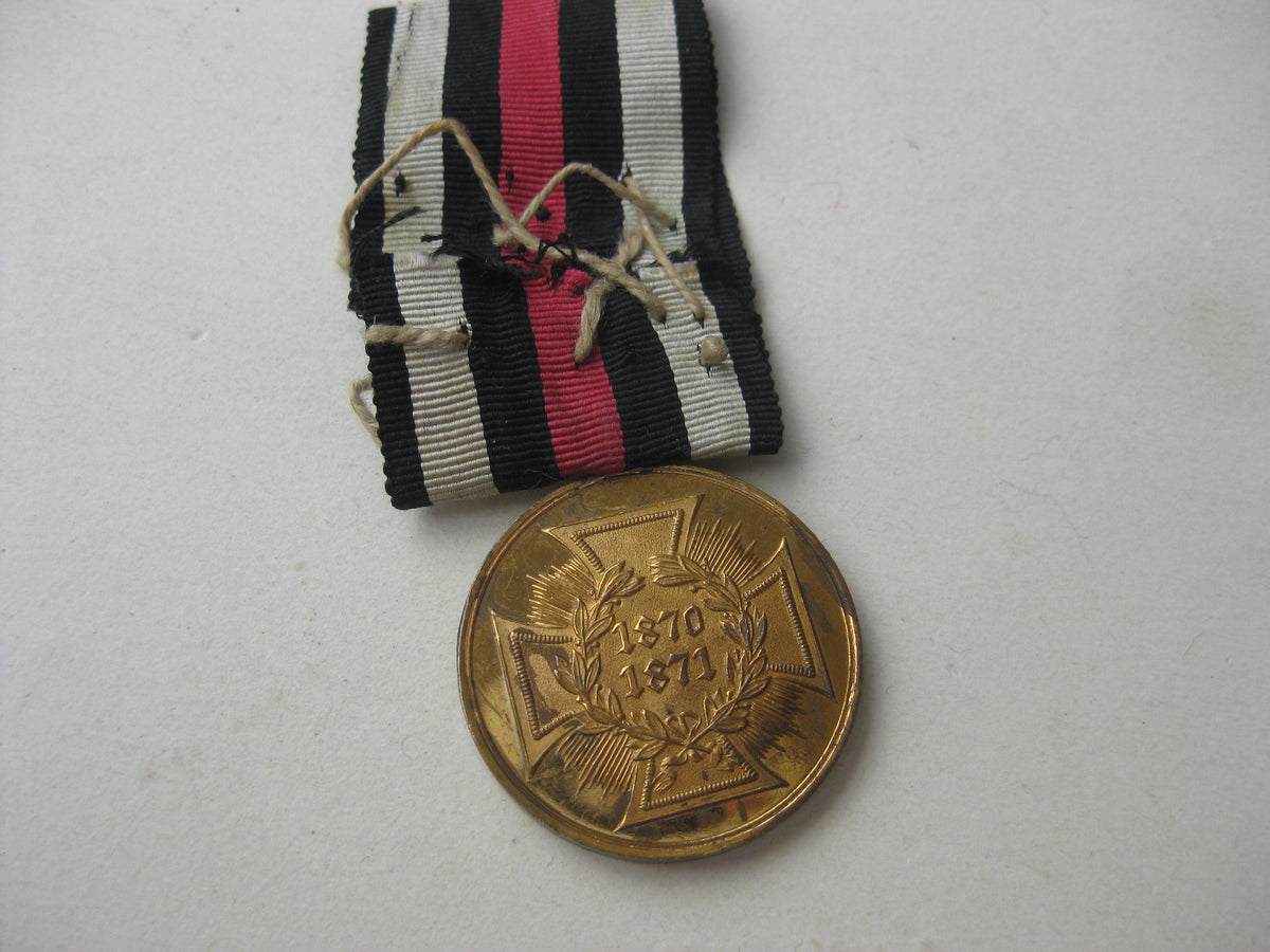 Medaille KDM Kriegsdenkmünze 1870-71 für Kämpfer / Spangenstück