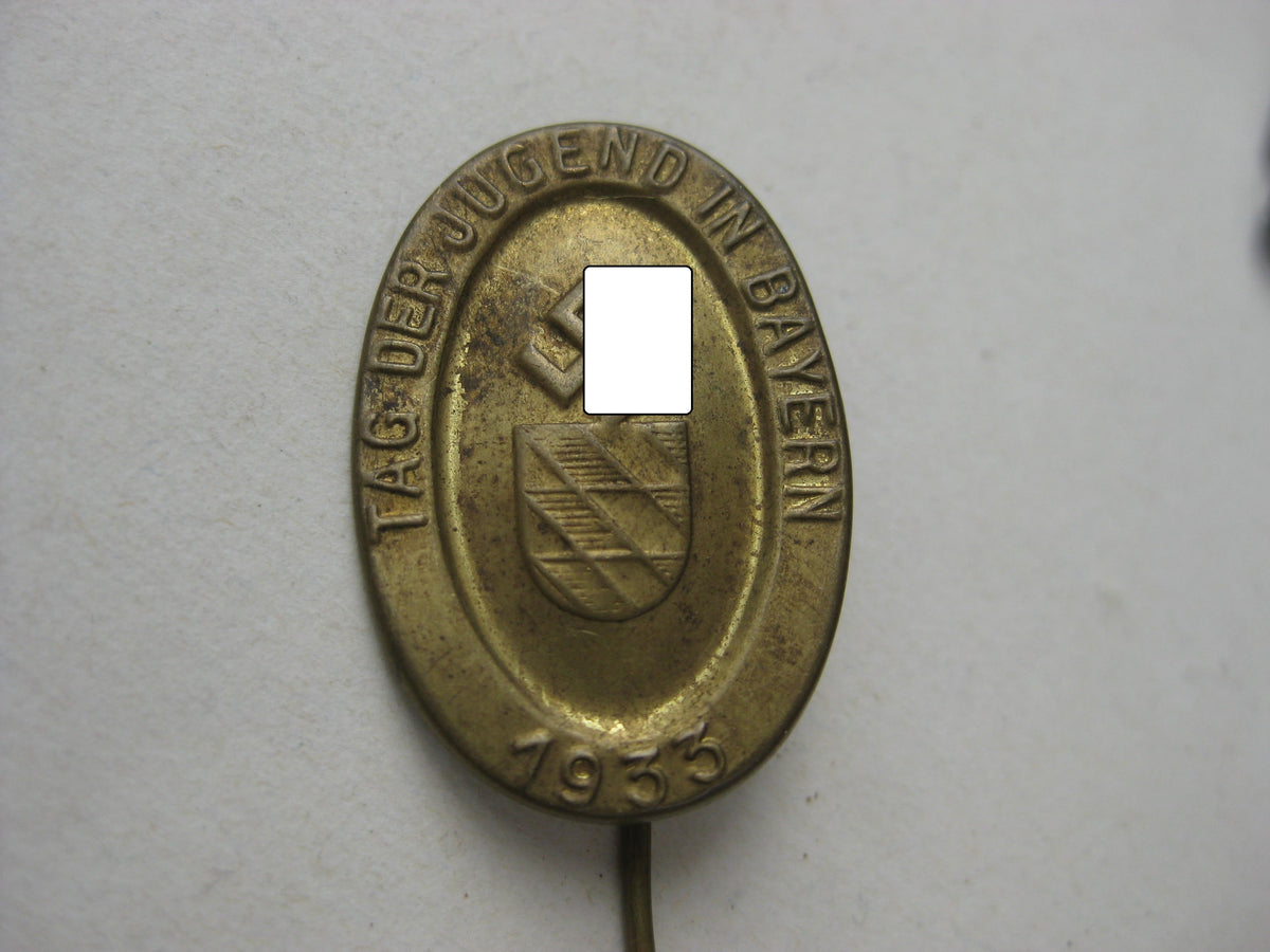 Veranstaltungsabzeichen Hitlerjugend (HJ) Abzeichen Gautag Bayern 1933