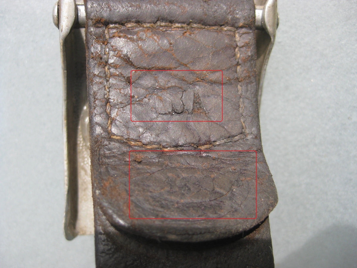 Koppelschloss für Mannschaften Lederriemen Koppelriemen -Luftwaffe- KG158