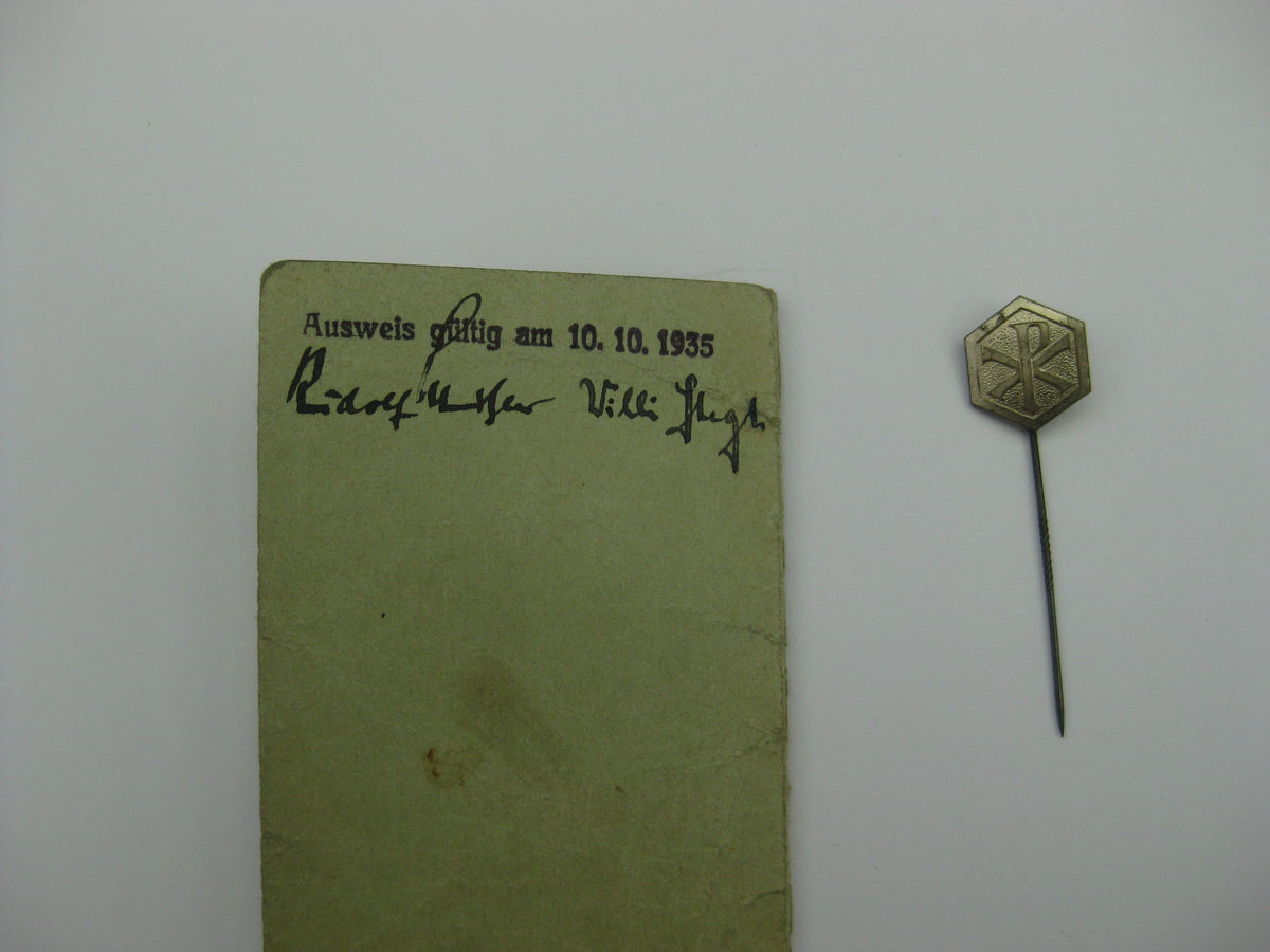 Mitgliedsbuch &amp; Abzeichen NEUDEUTSCHLAND Osnabrück Nordmark