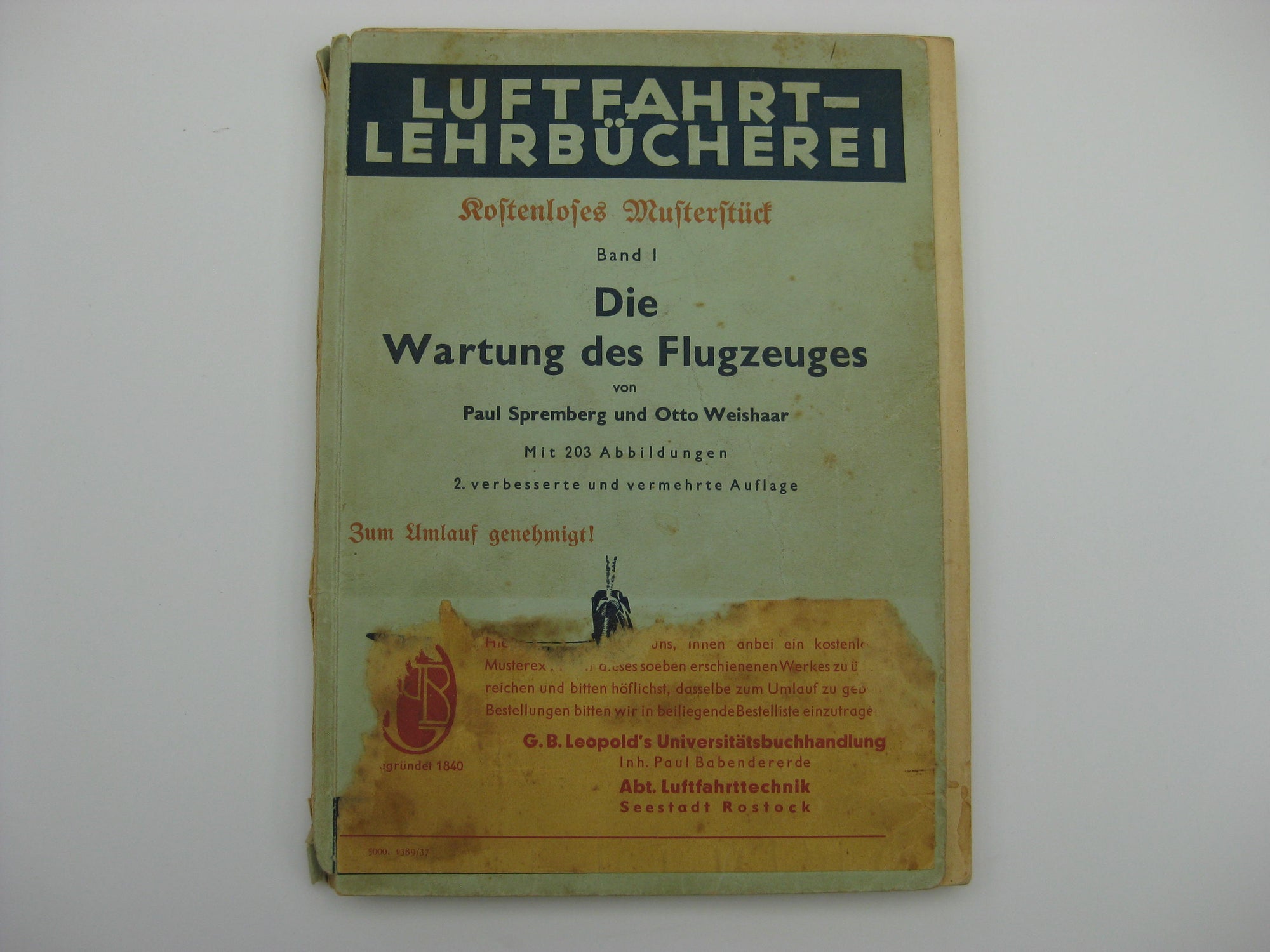 Buch Luftfahrt - Lehrbücherei Die Wartung des Flugzeuges