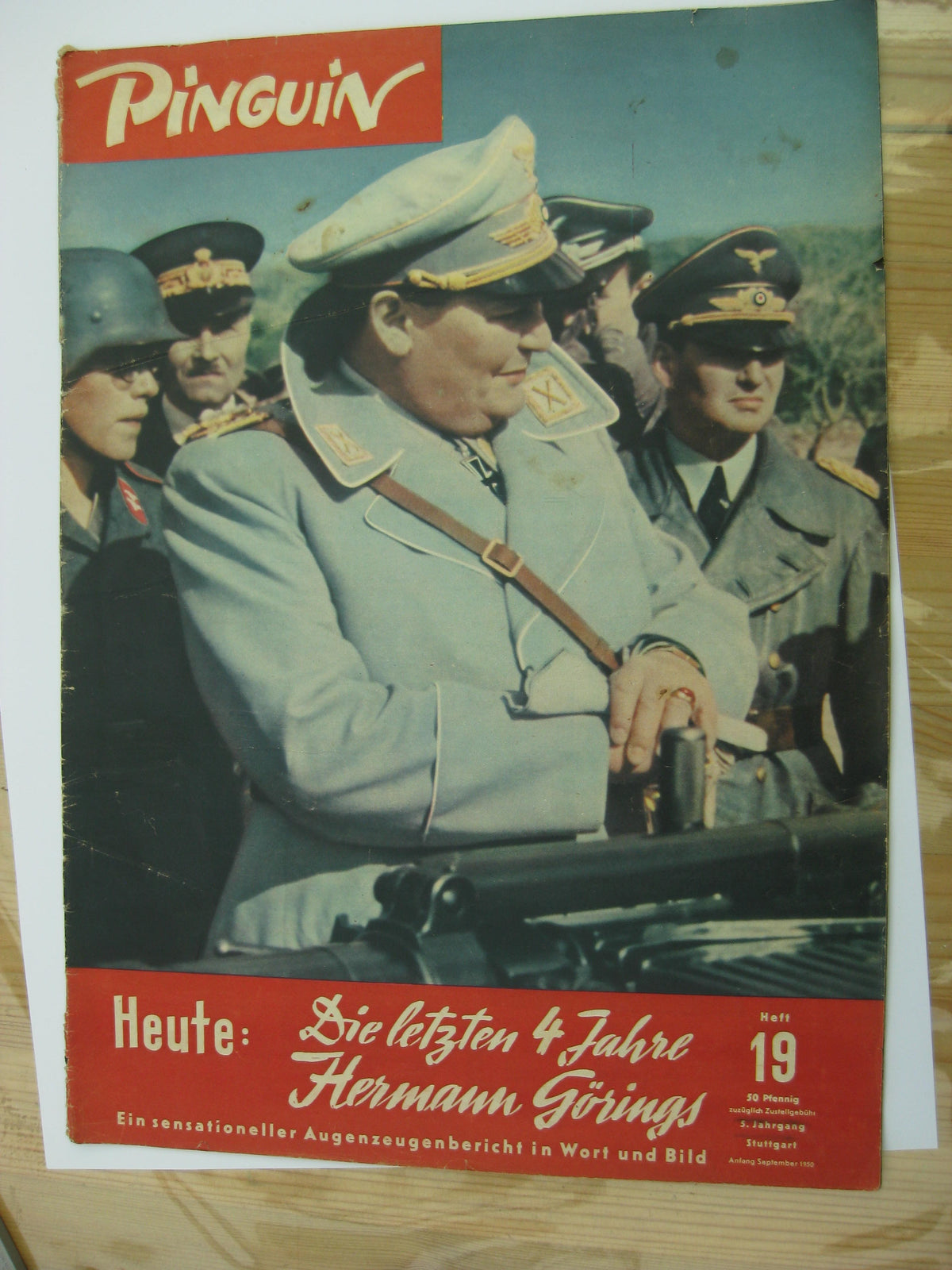4 x Zeitschrift PINGUIN von 1950 Hermann Göring  !Sehr selten!