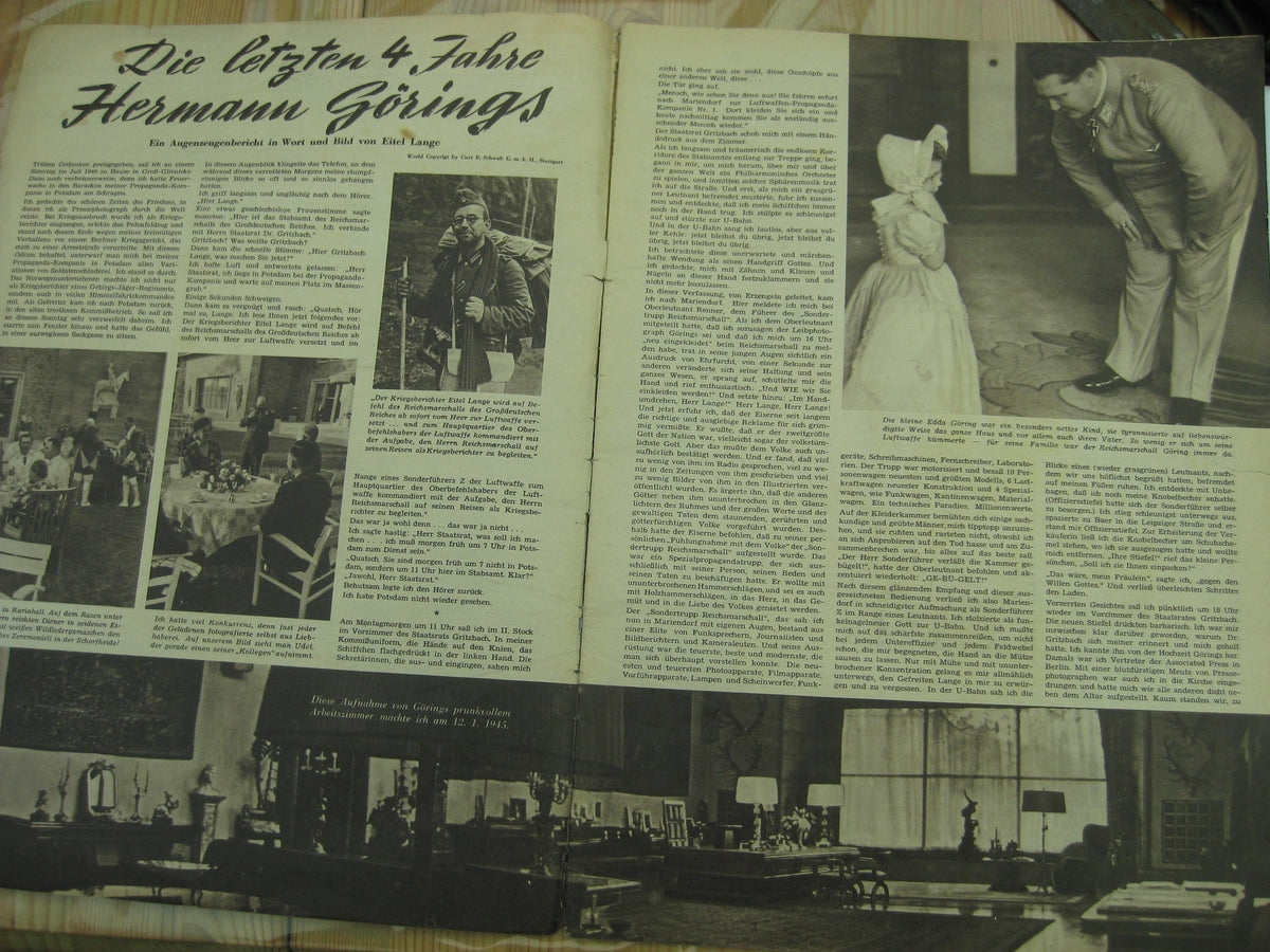 4 x Zeitschrift PINGUIN von 1950 Hermann Göring  !Sehr selten!