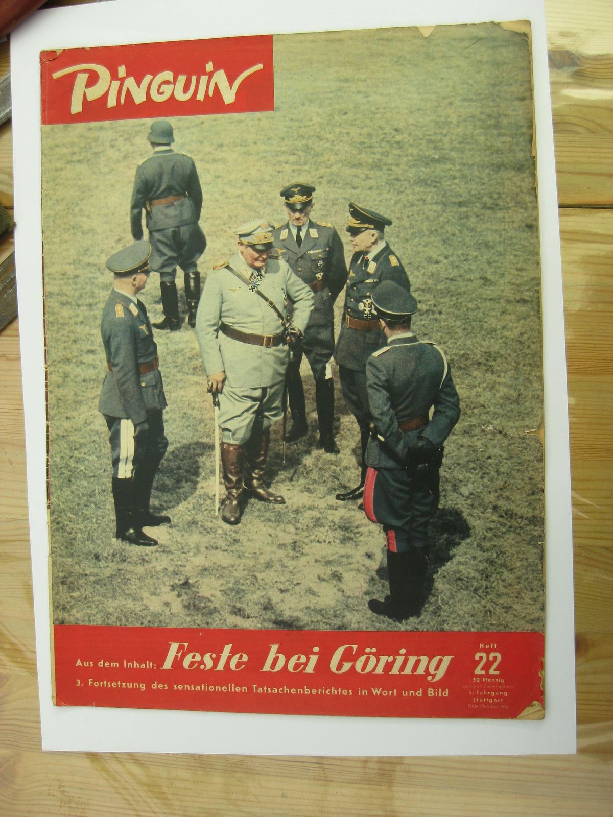 4 x Zeitschrift PINGUIN von 1950 Hermann Göring  !Sehr selten!