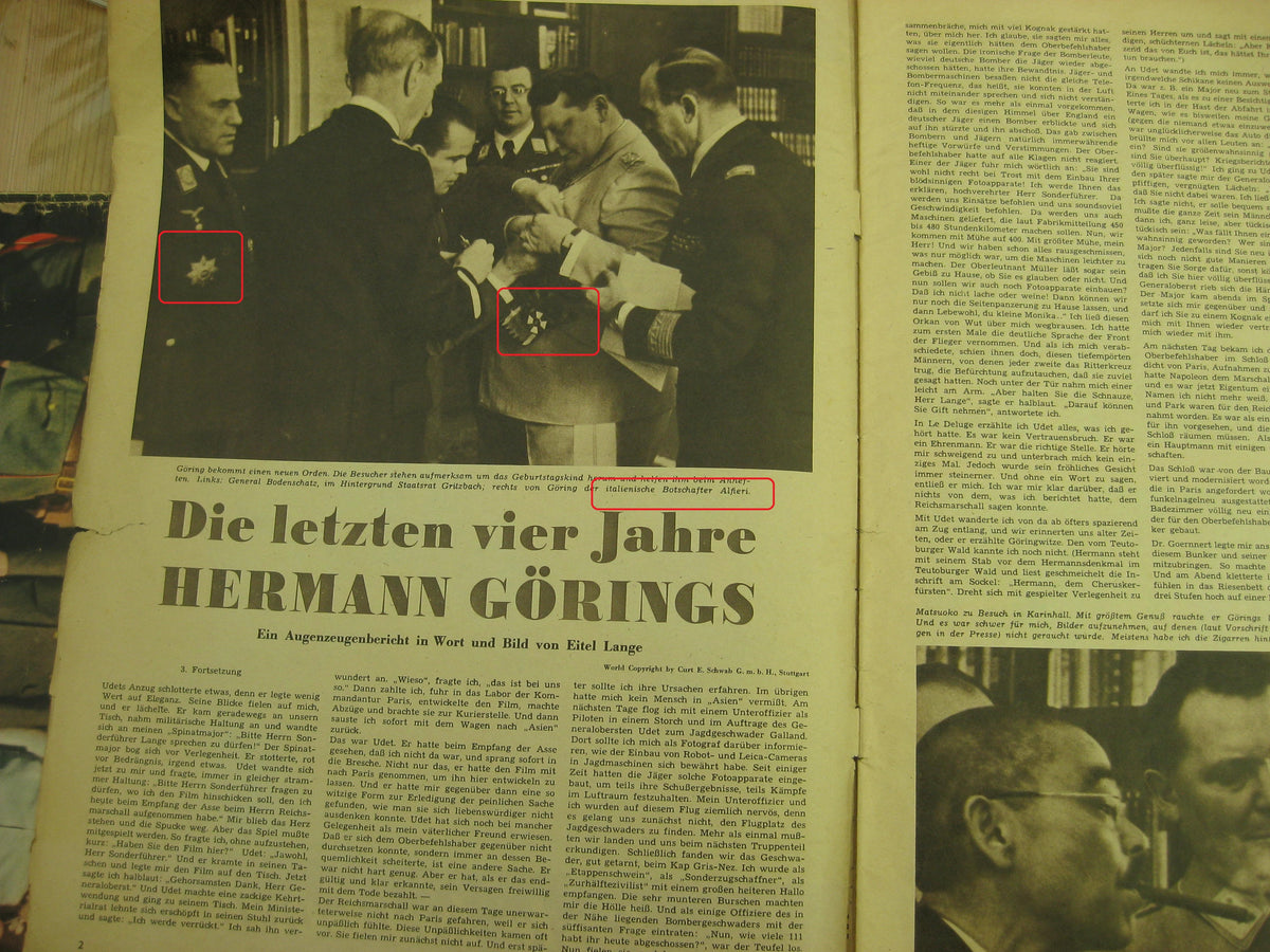 4 x Zeitschrift PINGUIN von 1950 Hermann Göring  !Sehr selten!
