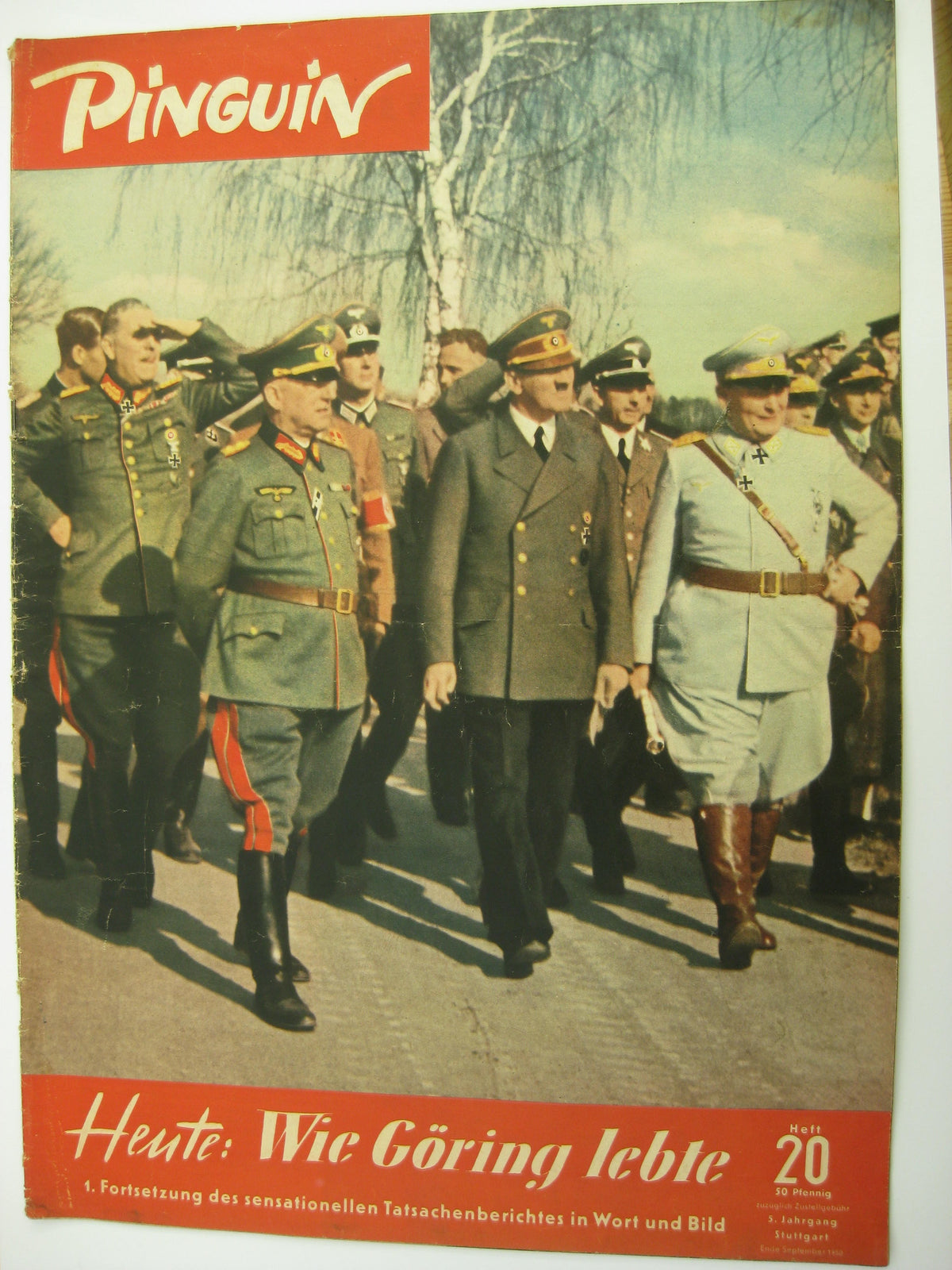 4 x Zeitschrift PINGUIN von 1950 Hermann Göring  !Sehr selten!